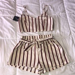 2 piece short and tank set